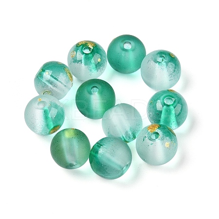 Frosted Baking Paint Glass Beads LS-DGLA-N005-8mm-09-1