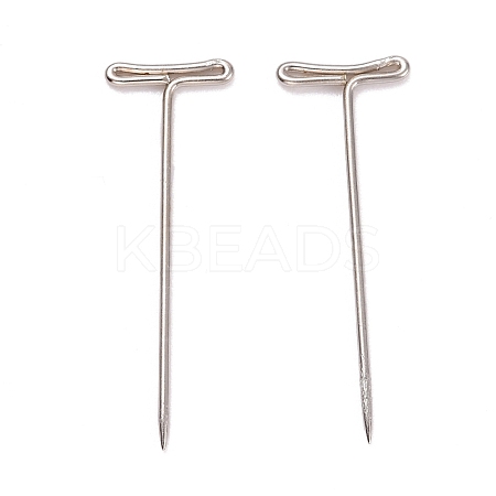 Non-Tarnish Nickel Plated Steel T Pins for Blocking Knitting FIND-D023-01P-02-1