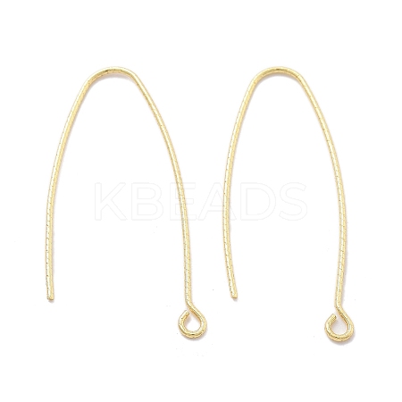 Brass Earring Hooks KK-B134-27G-1