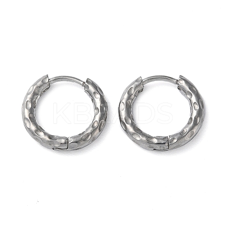 Non-Tarnish 304 Stainless Steel Huggie Hoop Earrings EJEW-H111-02B-P-1
