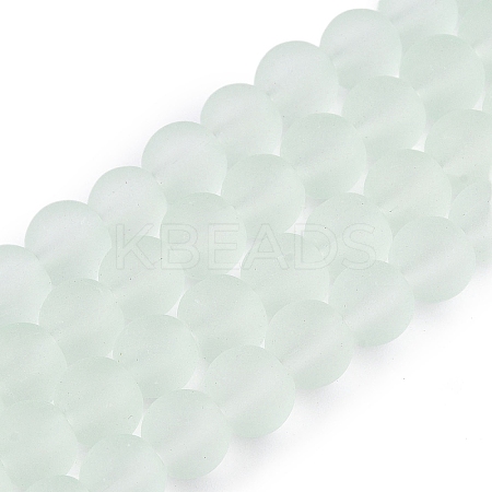 Baking Paint Transparent Glass Bead Strands GLAA-S031-10mm-29-1