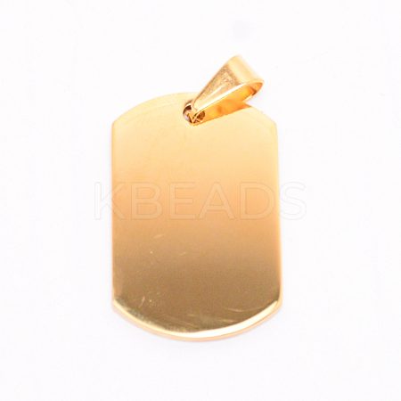 Stainless Steel Pendants STAS-WH0016-21G-1
