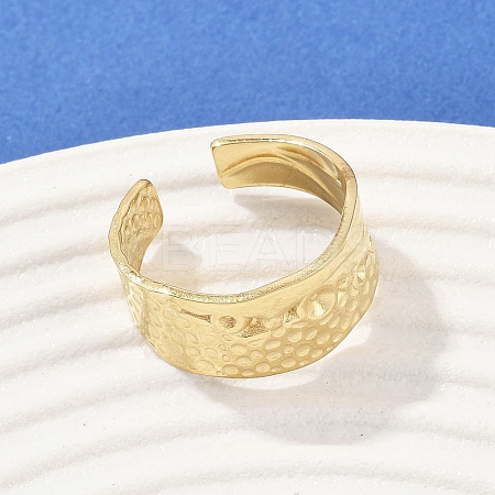 304 Stainless Steel Cuff Rings RJEW-D332-012L-G-1