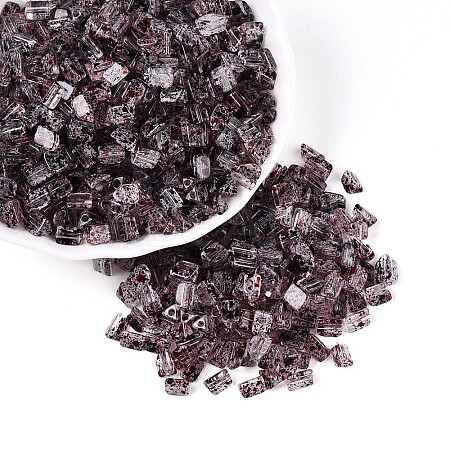 Transparent Spray Painted Glass Seed Beads SEED-L011-10A-21-1