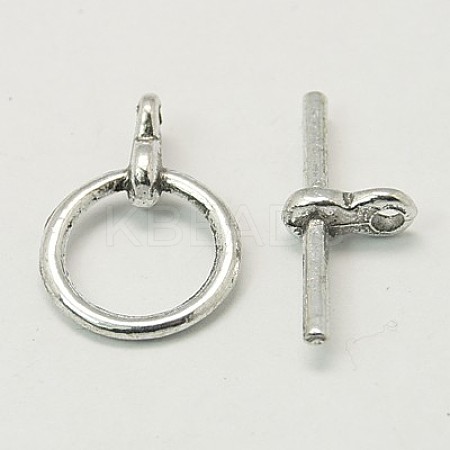 Tibetan Style Toggle Clasps LS-TIBE-AB2035Y-NF-1