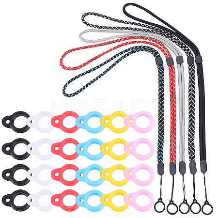 5Pcs 5 Colors Polyester Neck Strap DIY-GF0008-26-1