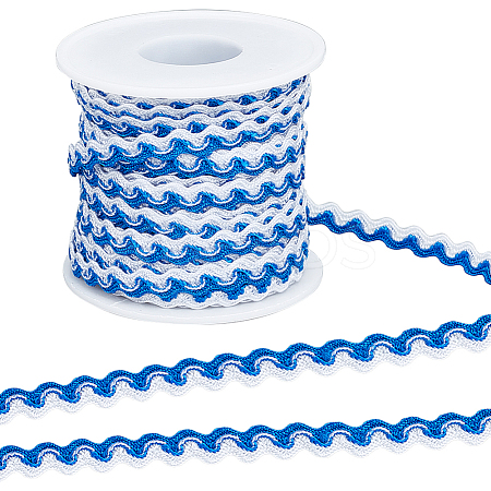 16M Polyester Wavy Fringe Trim Ribbon OCOR-GF0003-04D-1