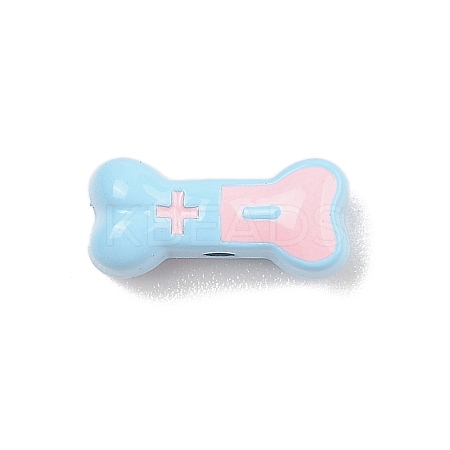Spray Painted Alloy Beads ENAM-D067-03D-RS-1