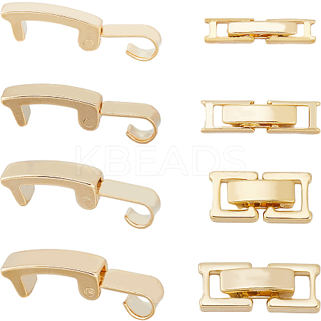 24Pcs 8 Styles Eco-Friendly Brass Watch Band Clasps KK-SC0004-13-1