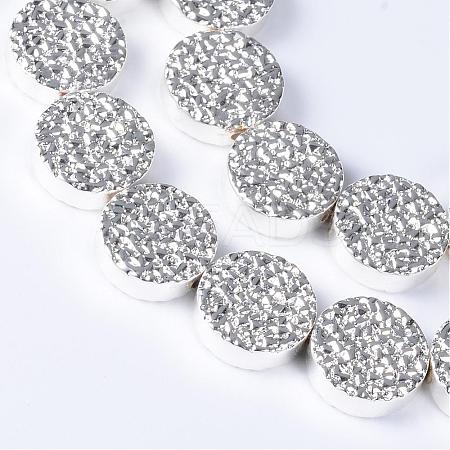 Electroplate Non-magnetic Synthetic Hematite Bead Strands G-Q465-08S-1