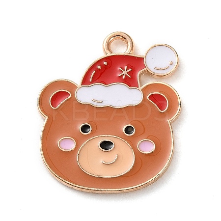 Alloy Enamel Pendants ENAM-B030-02G-15-1