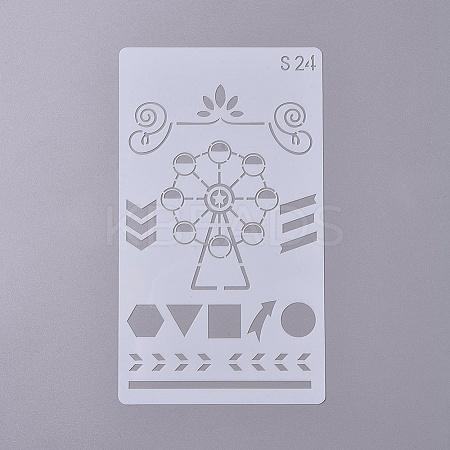 (Clearance Sale)Plastic Drawing Stencil DIY-WH0155-02-1