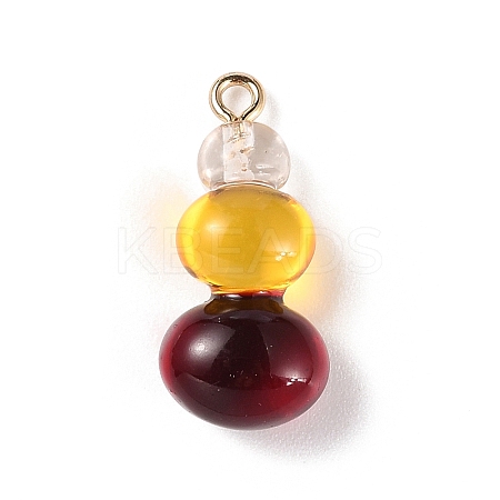 Three Color Resin Pendants RESI-Z016-01B-LG-1