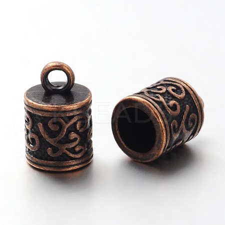 Tibetan Style Cord Ends LS-TIBEP-LF10887YKG-R-LF-1