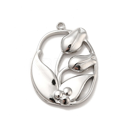 Non-Tarnish 304 Stainless Steel Pendants STAS-E176-04P-1