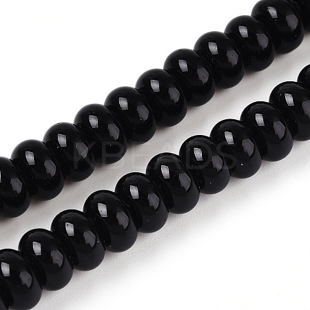 Opaque Solid Color Glass Beads Strands GLAA-ZX008-4mm-18F-1