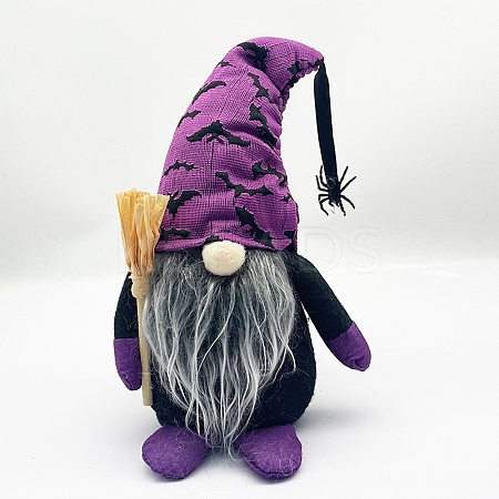 Cloth Gnome with Spider/Bat Sculpture Ornament HAWE-PW0002-03C-1