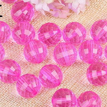 Transparent Acrylic Beads TACR-NH0001-H-08-1
