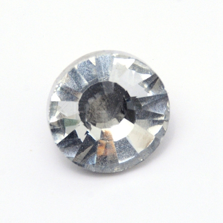 Glass Rhinestone Button BUTT-WH0015-21B-01-1