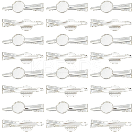 30Pcs Iron Alligator Hair Clip Findings IFIN-SC0001-70-1