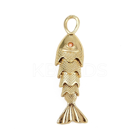 Brass Micro Pave Cubic Zirconia Beads KK-D409-11G-1