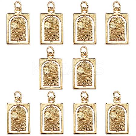 10Pcs Brass Pendants KK-SZ0004-52-1