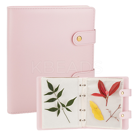 PU Binder Noterbook for Flower Press with Storage Bag DIY-WH0028-58-1