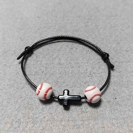 Waxed Polyester Cord Bracelets BJEW-WH00016-03-1