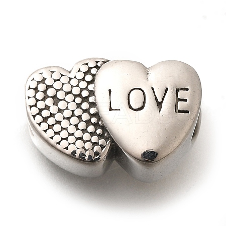 304 Stainless Steel European Beads STAS-G350-12AS-1