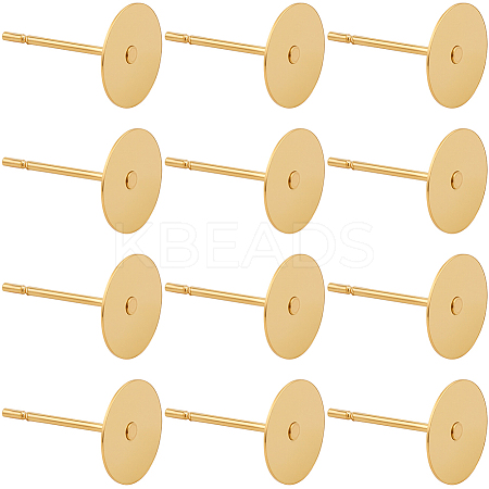 200Pcs 304 Stainless Steel Stud Earring Findings STAS-SC0010-27-1