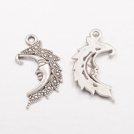 Moon Tibetan Style Alloy Pendants AC384-1