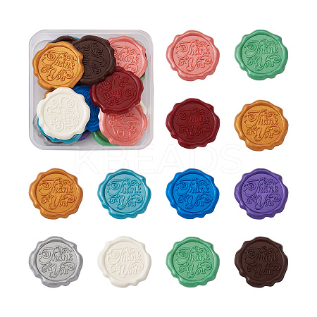 20Pcs 10 Colors Adhesive Wax Seal Stickers DIY-TA0003-49-1