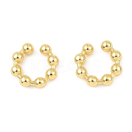 Rack Plating Brass Cuff Earrings EJEW-L261-012G-1