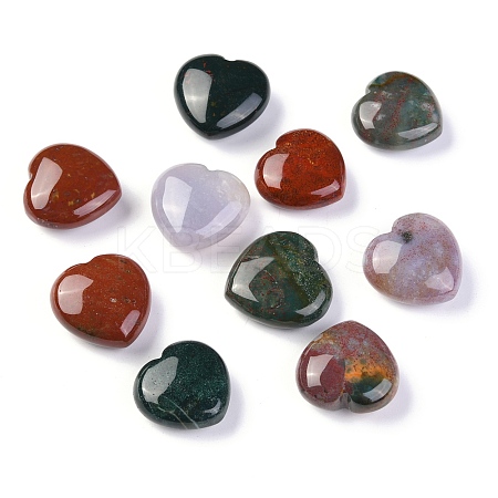 Natural Ocean Jasper Heart Love Stone LS-G-H259-04-1