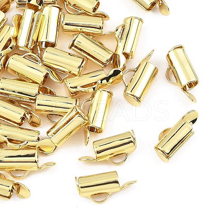 SHEGRACE Brass Slide On End Clasp Tubes XGRQ1R438-356G-1