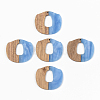 Opaque Resin & Walnut Wood Pendants RESI-S389-045A-C01-1