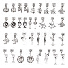 34Pcs 17 Styles Alloy European Dangle Charms PALLOY-TAC0263-2
