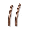 Brass Curved Tube Beads KK-B120-04F-R-1