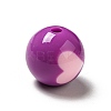 Two Tone Opaque Acrylic Beads SACR-K003-02D-2