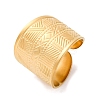304 Stainless Steel Cuff Rings for Women RJEW-F175-02G-03-2