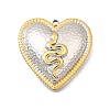 304 Stainless Steel Pendants STAS-M123-03G-PG-1