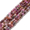 Natural Red Corundum/Ruby and Sapphire Beads Strands LS-G-I341-10A-1