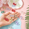 20Pcs UV Plating Transparent Acrylic Beads MACR-TA0002-36-6