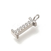 304 Stainless Steel Micro Pave Cubic Zirconia Pendants STAS-H228-06P-I-2