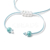 Adjustable Nylon Cord Braided Bead Bracelets for Women BJEW-JB11409-02-4