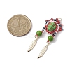 Seed Glass & Synthetic Turquoise Pendant PALLOY-MZ00243-02-2