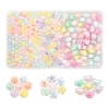 240Pcs 3 Style Transparent Acrylic Beads FACR-YW0001-04-1