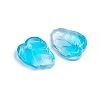 Two-Tone Transparent Glass Charms GLAA-H016-15Q-2
