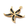 304 Stainless Steel Pave Natural Shell Pendants STAS-D362-05G-2