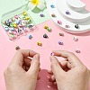 45Pcs 9 Colors Baking Paint Zinc Alloy Beads FIND-CJ0003-85-5